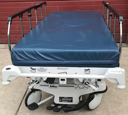 STRYKER 1550 ELECTRIC HOSPITAL EMERGENCY TRANSPORT GURNEY STRETCHER WATCH VIDEO