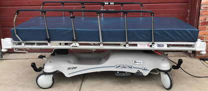 STRYKER 1550 ELECTRIC HOSPITAL EMERGENCY TRANSPORT GURNEY STRETCHER WATCH VIDEO