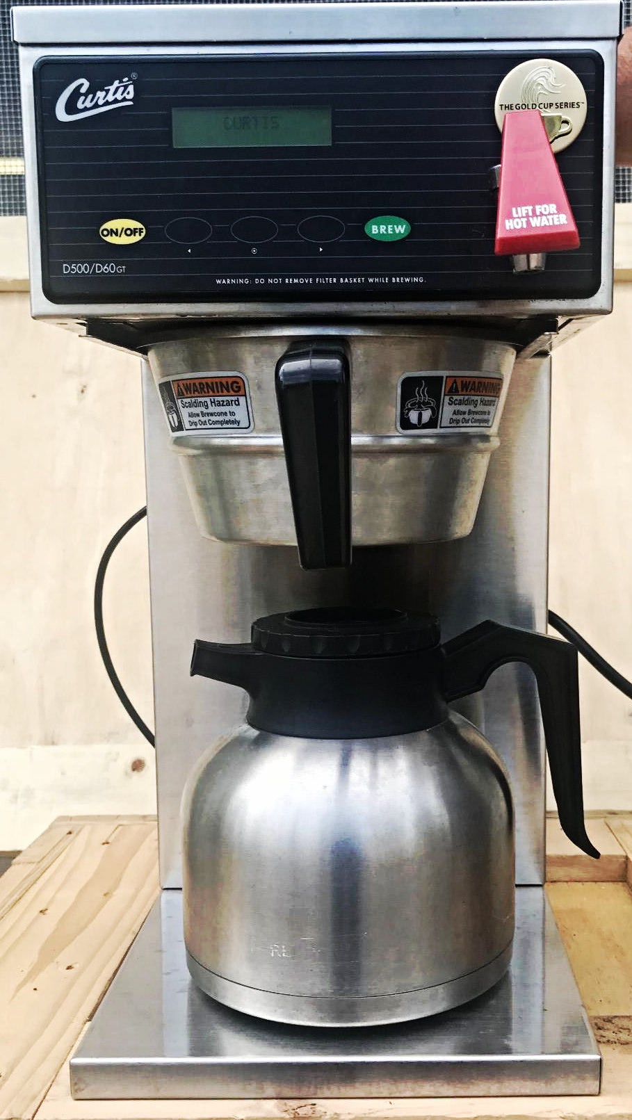 Curtis G3 Thermal Decanter Single Low Profile Brewer MODEL D60GT12A000 FREE SHIP