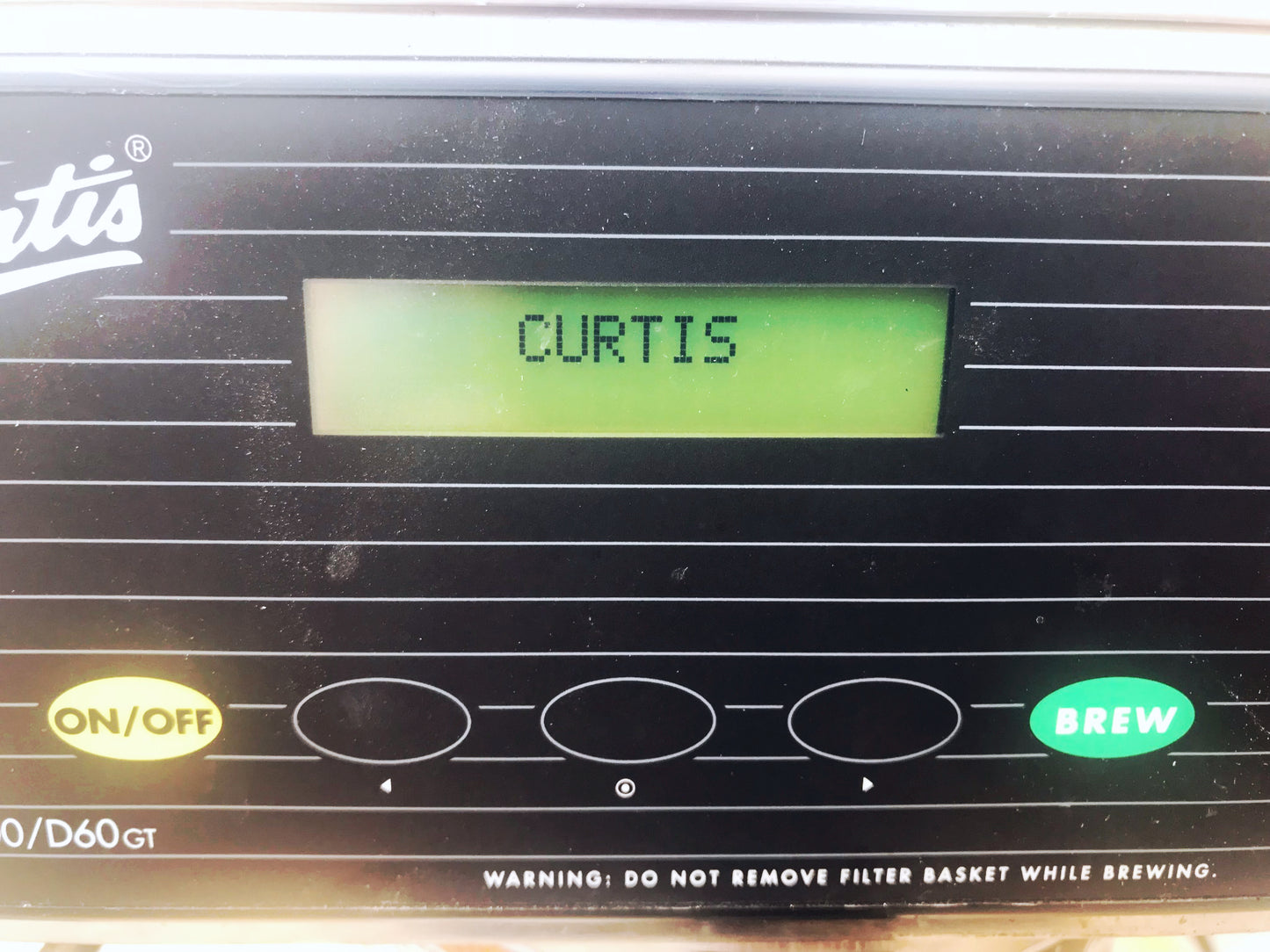 Curtis G3 Thermal Decanter Single Low Profile Brewer MODEL D60GT12A000 FREE SHIP