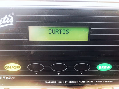 Curtis G3 Thermal Decanter Single Low Profile Brewer MODEL D60GT12A000 FREE SHIP