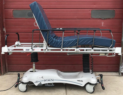 STRYKER 1550 ELECTRIC HOSPITAL EMERGENCY TRANSPORT GURNEY STRETCHER WATCH VIDEO