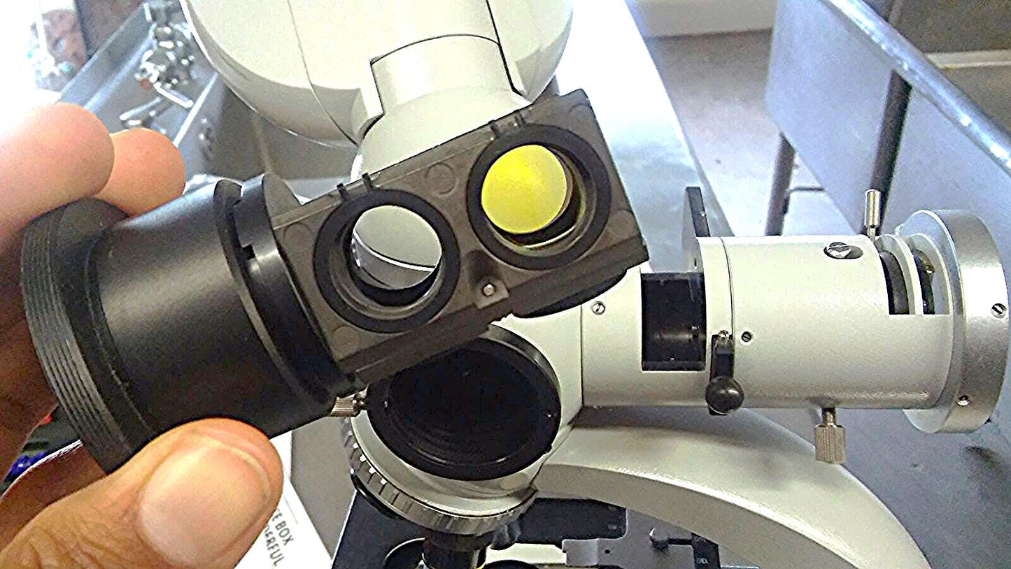 ZEISS FLUORESCENT FLUORESCENCE INSPECTION MICROSCOPE 3 OBJECTIVES WORKSPERFECTLY