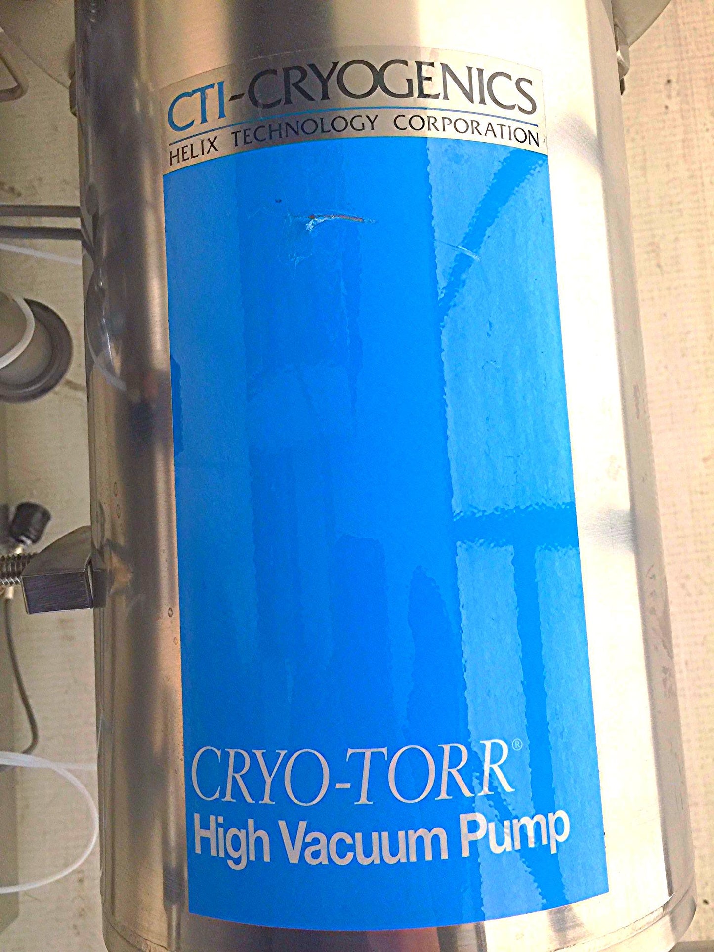 CRYO-TORR CTI-CRYOGENICS HIGH VACUUM PUMP 8033167 MEIVAC VARI-1 THROTTLE VALVE