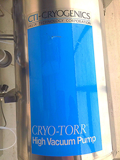 CRYO-TORR CTI-CRYOGENICS HIGH VACUUM PUMP 8033167 MEIVAC VARI-1 THROTTLE VALVE