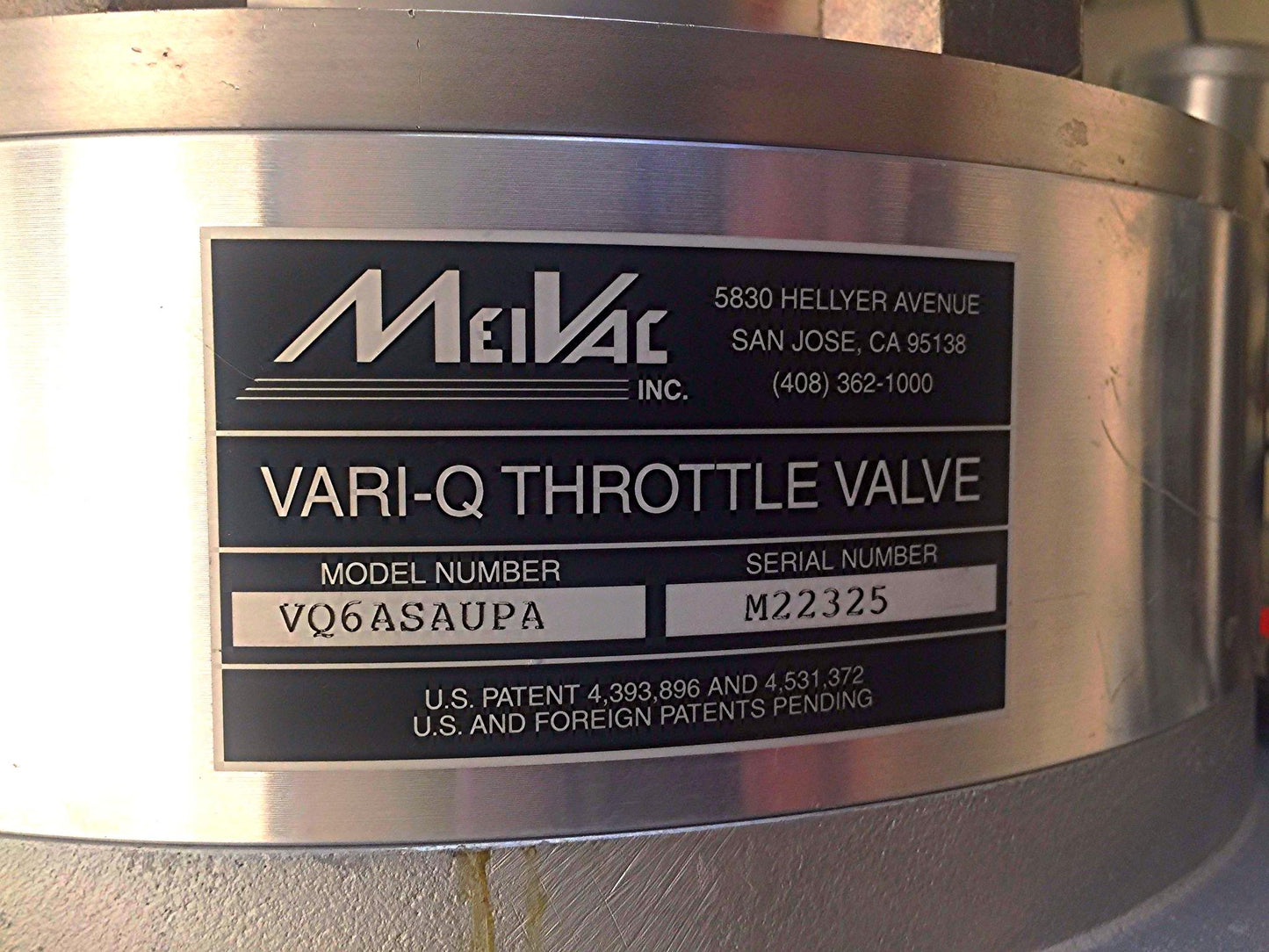 CRYO-TORR CTI-CRYOGENICS HIGH VACUUM PUMP 8033167 MEIVAC VARI-1 THROTTLE VALVE