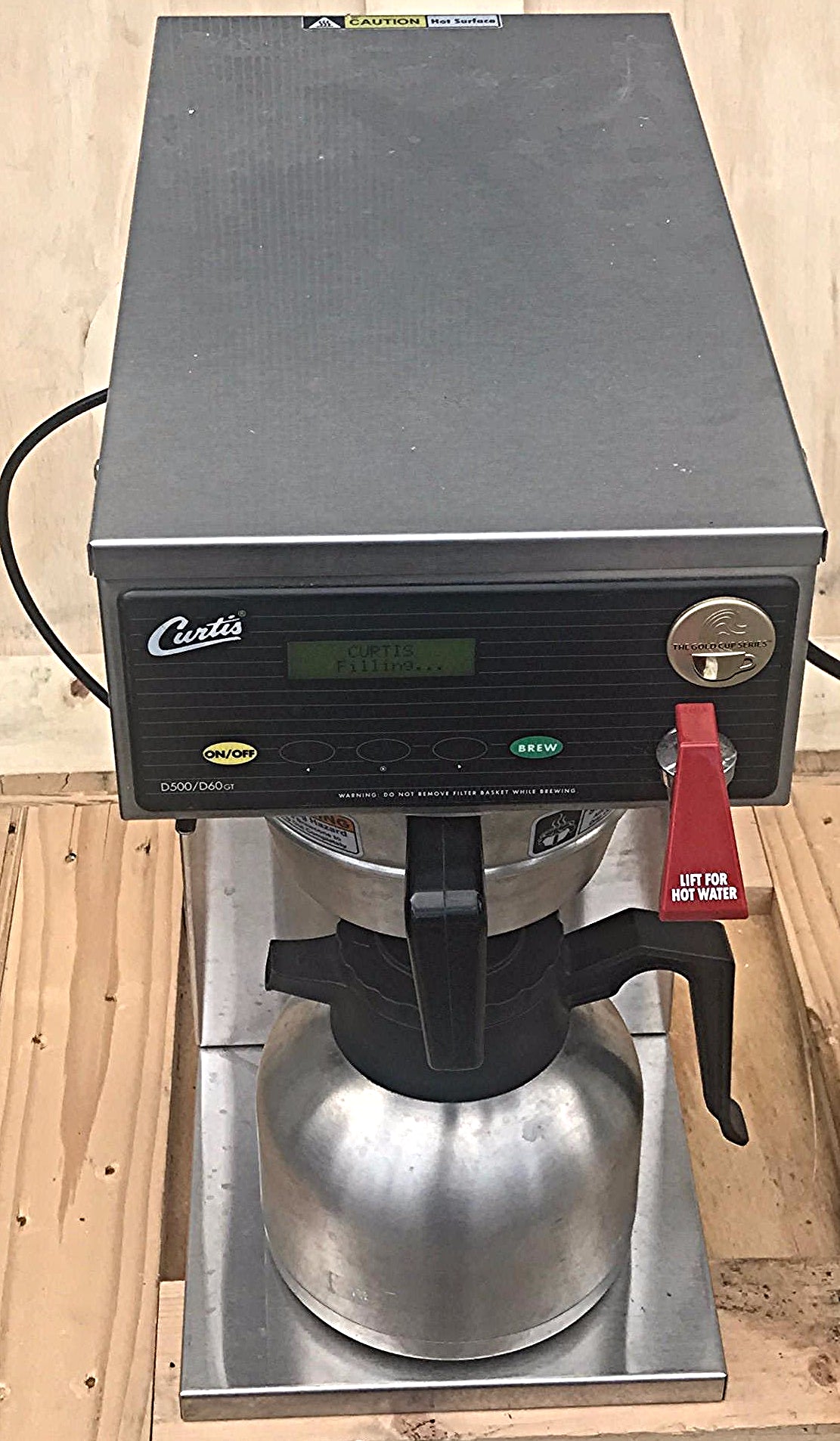 Curtis G3 Thermal Decanter Single Low Profile Brewer MODEL D60GT12A000 FREE SHIP