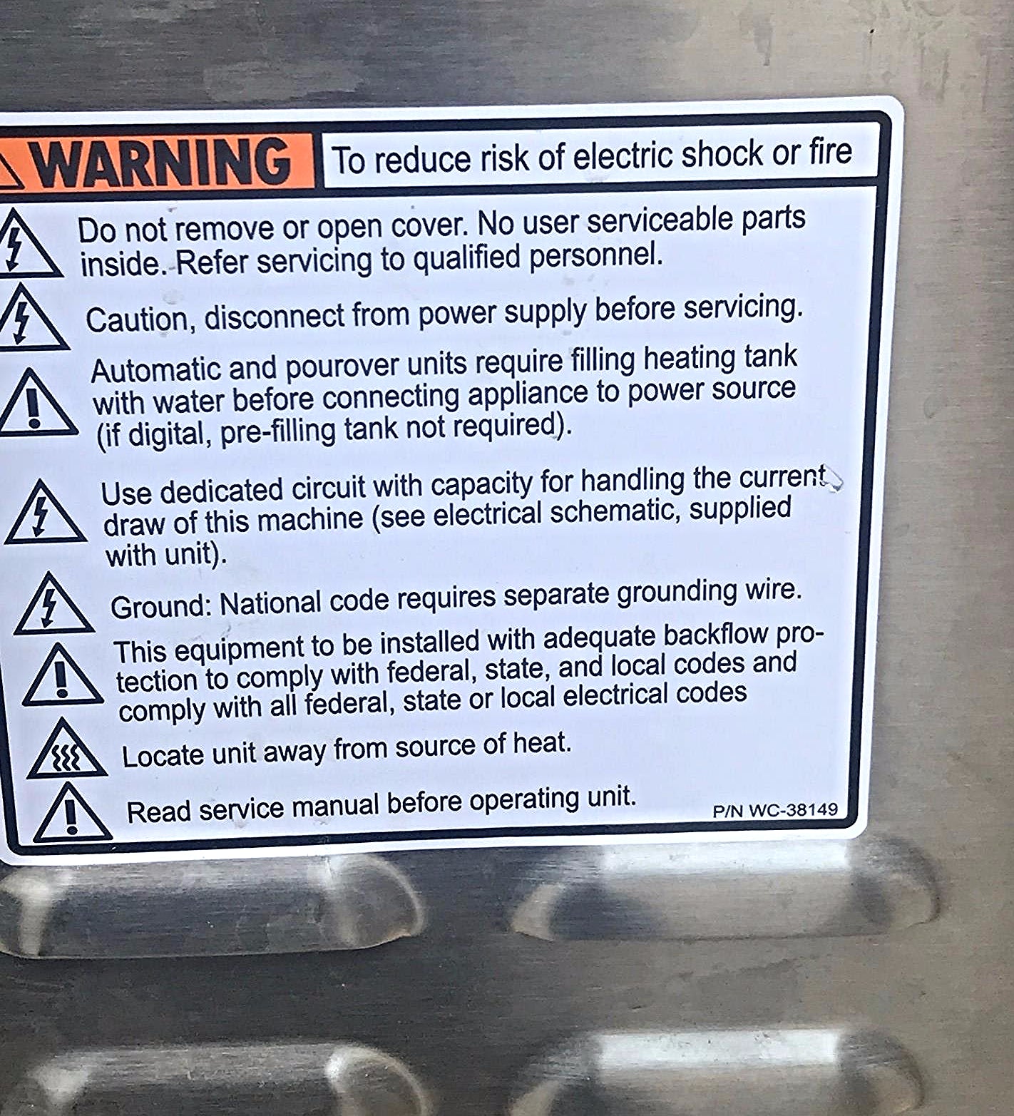 Curtis G3 Thermal Decanter Single Low Profile Brewer MODEL D60GT12A000 FREE SHIP