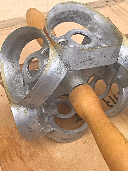 3" HOUPT OLNEY REVOLVING METAL DOUGHNUT COOKIE CUTTER ROLLER ONE ROLL FREE SHIP