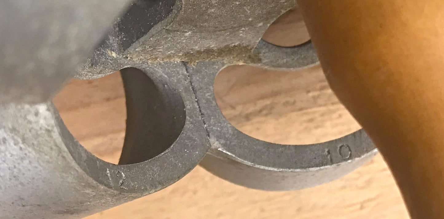 3" HOUPT OLNEY REVOLVING METAL DOUGHNUT COOKIE CUTTER ROLLER ONE ROLL FREE SHIP