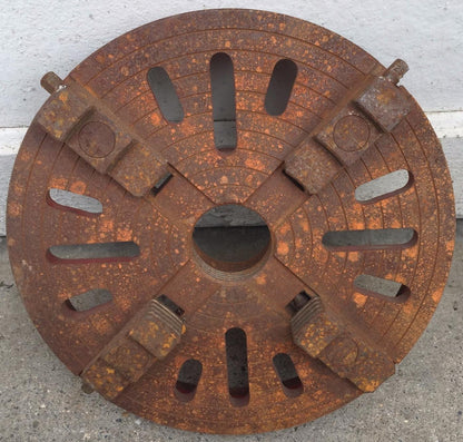 CHUCK ROTARY INDEX TABLE WOOD MILLING CHUCK WHEEL 11 3/4" WIDE HOLE IS 2 1/4" W