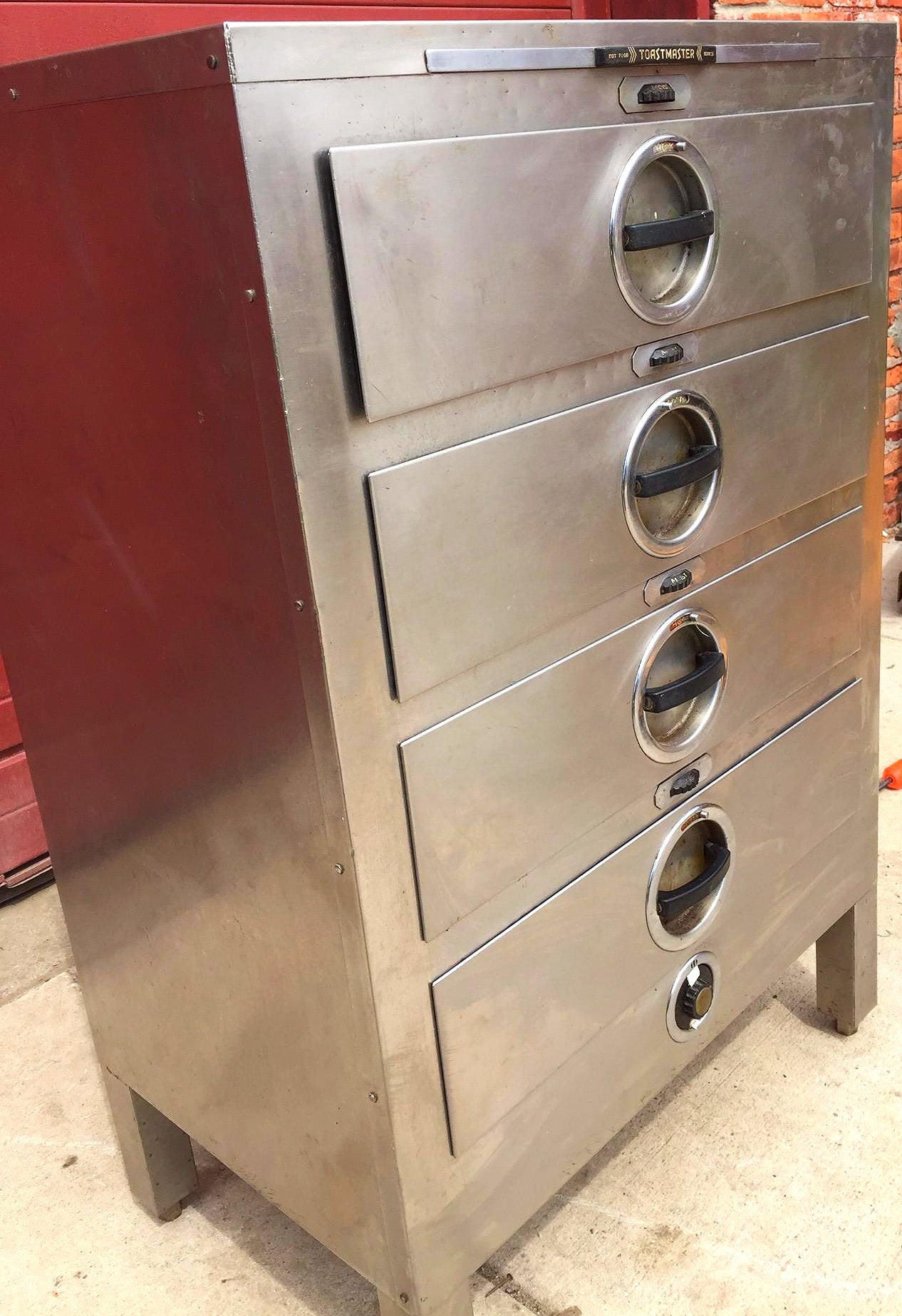 FREE STANDING 4 DRAWER TOASTMASTER HOT FOOD SERVER MODEL 308-4 PERFECT FREESHIP