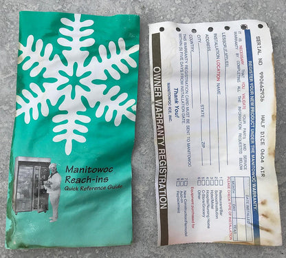 MANITOWOC QY0604A 690lbs/Day HALF DICE AIR COOLED ICE MAKER & S570 BIN FREE SHIP