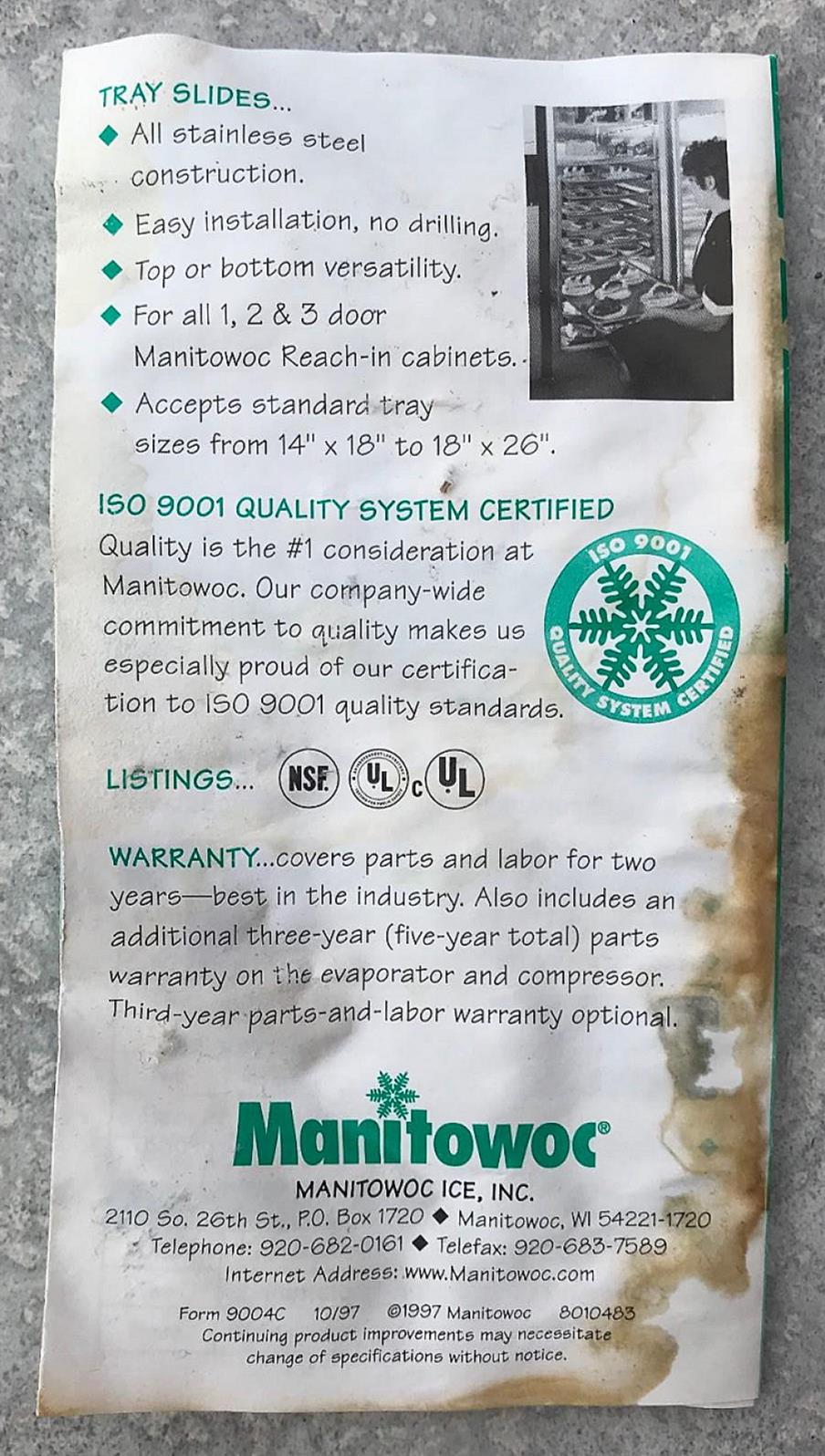 MANITOWOC QY0604A 690lbs/Day HALF DICE AIR COOLED ICE MAKER & S570 BIN FREE SHIP