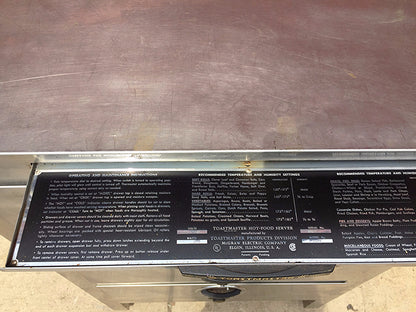 FREE STANDING 4 DRAWER TOASTMASTER HOT FOOD SERVER MODEL 308-4 PERFECT FREESHIP