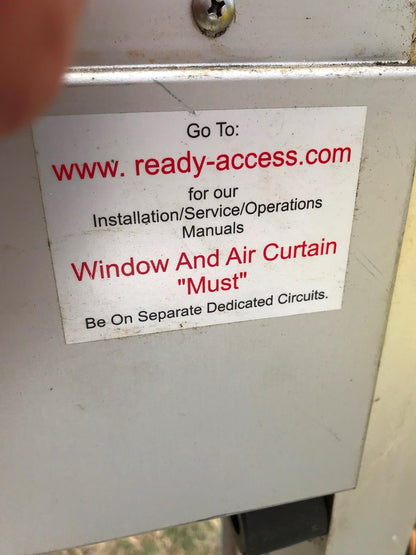 RETAIL READY ACCESS 275 SINGLE PANEL SLIDING PASS DRIVE THRU TRANSACTION WINDOW