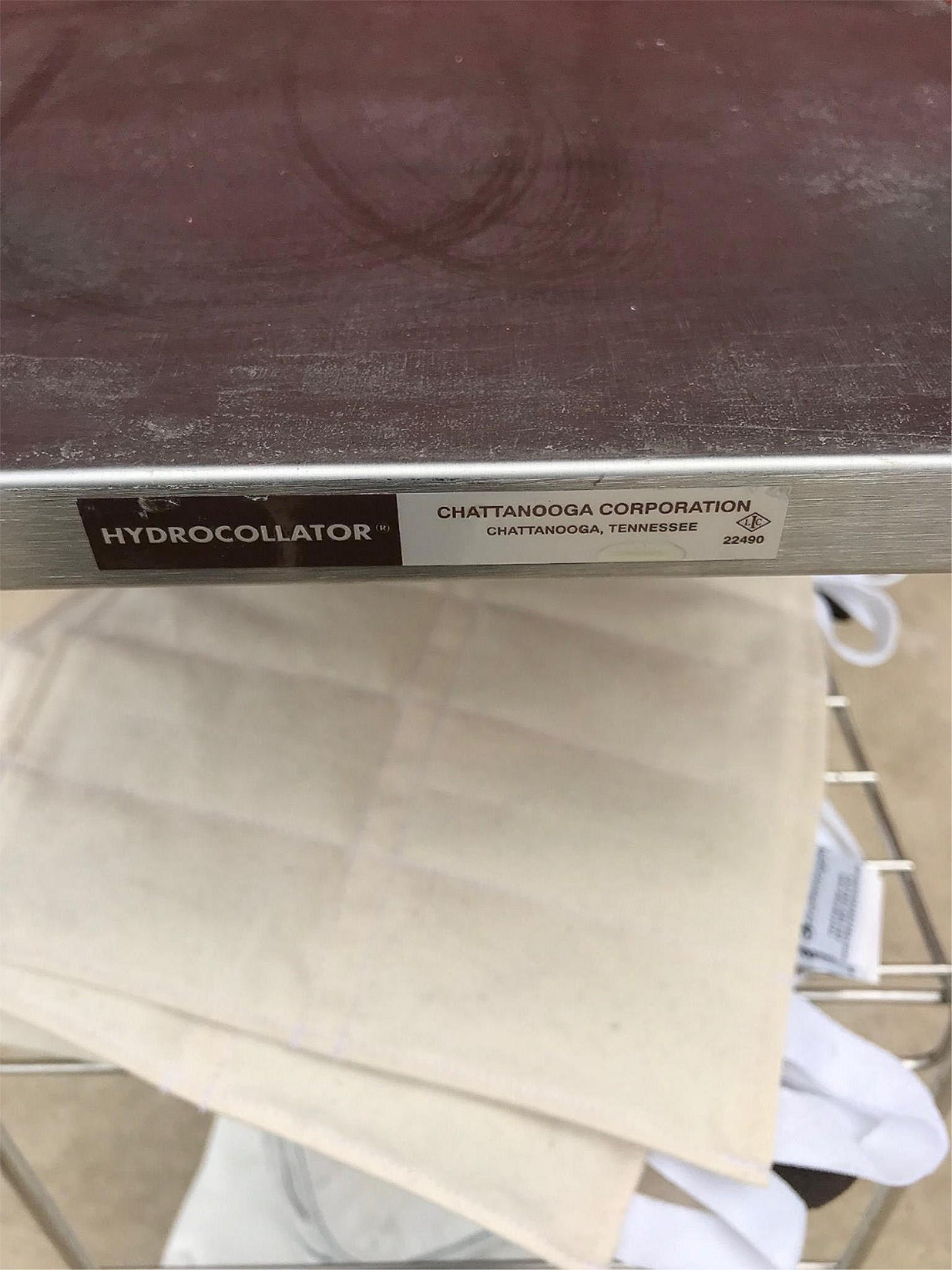 CHATTANOOGA HYDROCOLLATOR HOT PACK HEATER MODEL M2 Pac & 2 ORIGINAL SIDE TABLES