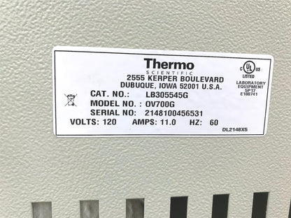 2.5CuFt THERMO LINDBERG BLUEM OV700G GRAVITY OVEN LAB 90-DAY-WARRANTY FREE-SHIP