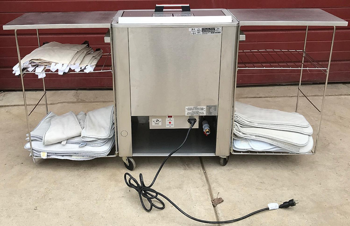 CHATTANOOGA HYDROCOLLATOR HOT PACK HEATER MODEL M2 Pac & 2 ORIGINAL SIDE TABLES
