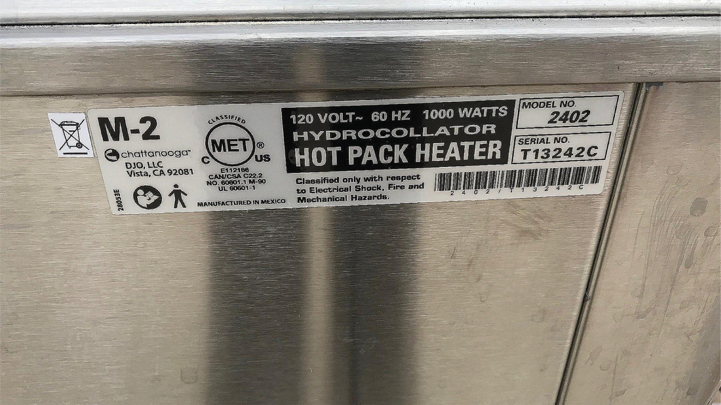 CHATTANOOGA HYDROCOLLATOR HOT PACK HEATER MODEL M2 Pac & 2 ORIGINAL SIDE TABLES