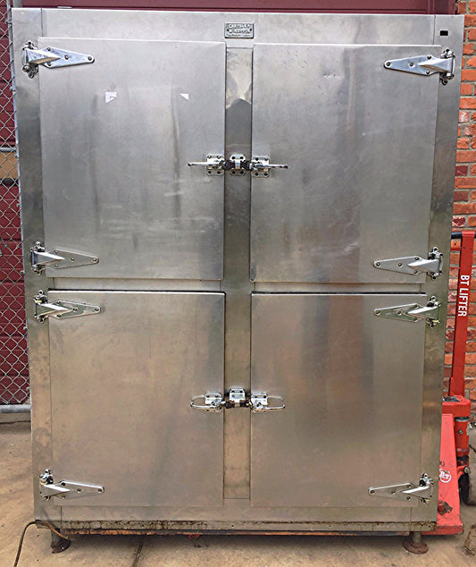 RARE VINTAGE CHRYSLER & KOPPIN REFRIGERATOR & COMPRESSOR 60"w 77"h 27"d FREESHIP