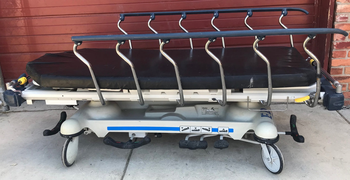 STRYKER 1711 RENAISSANCE HOSPITAL EMERGENCY GURNEY BED STRETCHER CLINIC FREESHIP