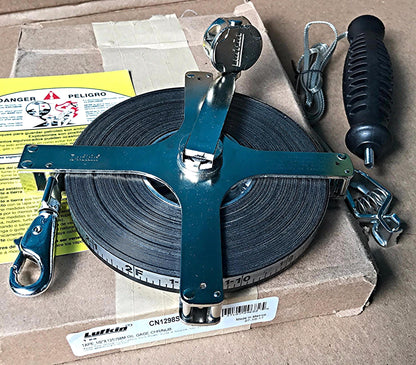 LUFKIN CN1298SME590N Peerles Surveying Tape Measure Atlas Chrome Clad® FREE SHIP