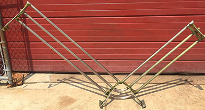 VINTAGE ART NOUVEAU BRASS St STEEL ISLAND INDUSTRIAL URBAN MODERN RACK FREESHIP