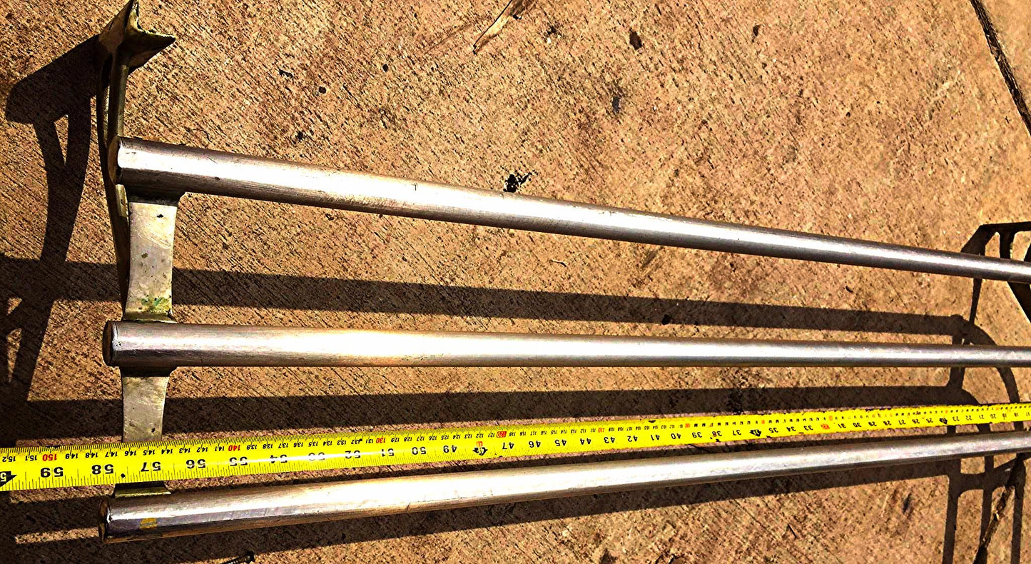 VINTAGE ART NOUVEAU BRASS St STEEL ISLAND INDUSTRIAL URBAN MODERN RACK FREESHIP