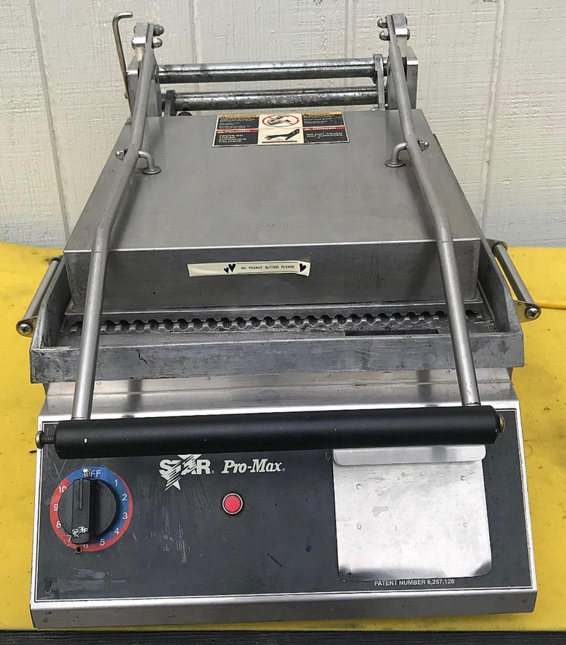 STAR PRO-MAX PANINI Two-Sided Sandwich GRILL TOASTER MODEL CG14 FREE SHIPPING