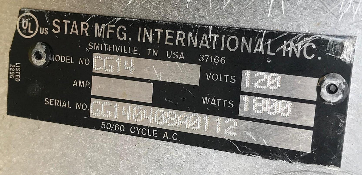 STAR PRO-MAX PANINI Two-Sided Sandwich GRILL TOASTER MODEL CG14 FREE SHIPPING