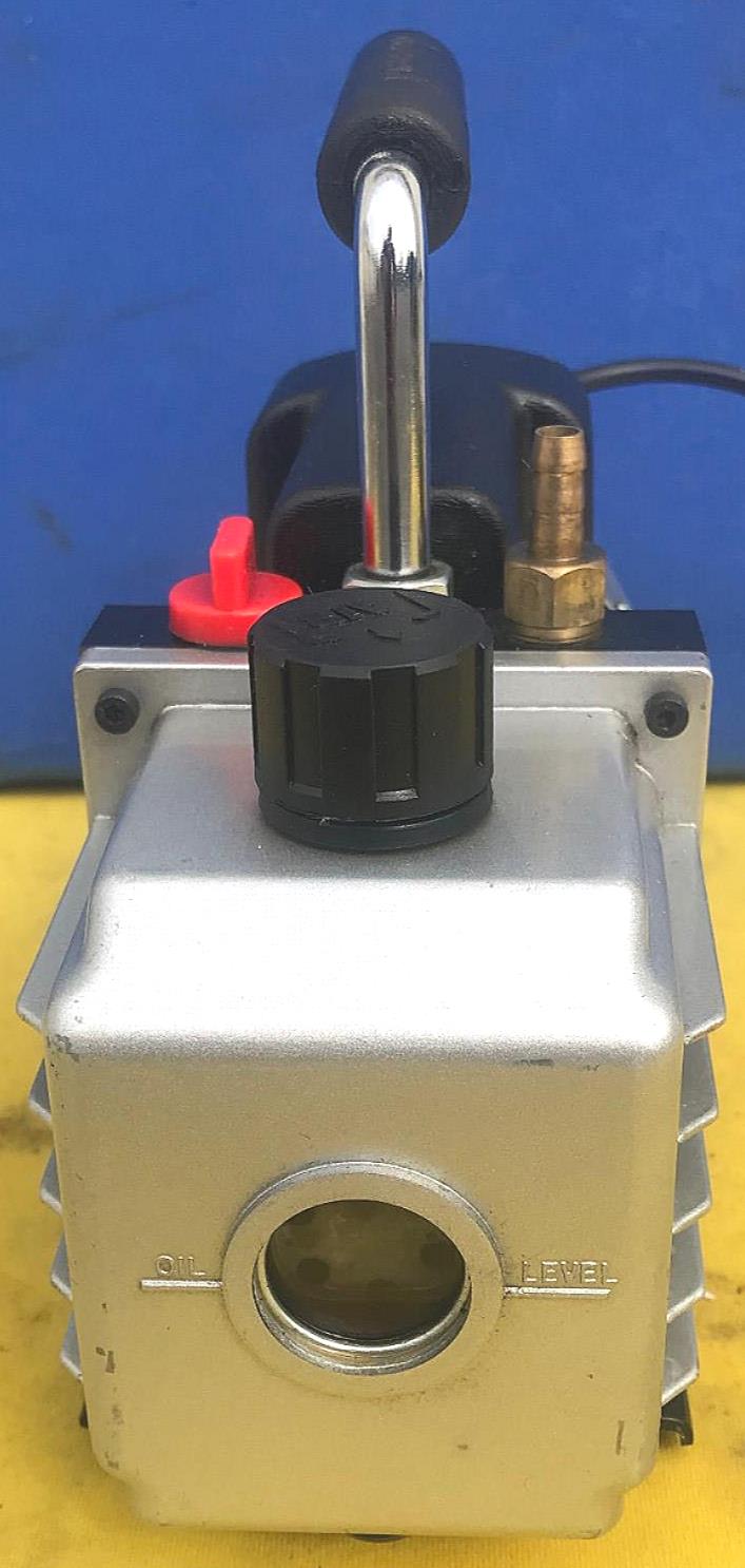 HFS TW-1A 2 CFM SINGLE STAGE ROTARY VANE VACUUM PUMP FREE SHIPPING WATCH VIDEO