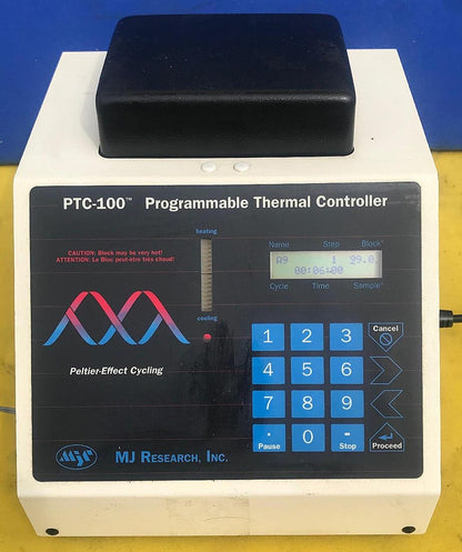 PTC-100 PELTIER PROGRAMMABLE THERMAL CONTROLLER CYCLER 96WELL BONNET WATCH VIDEO