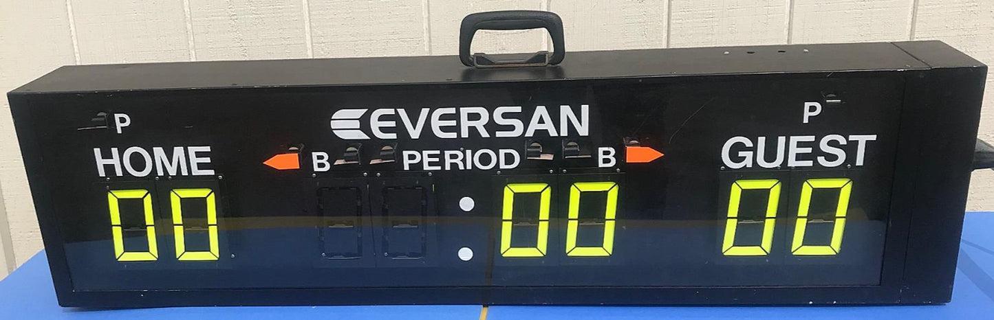 EVERSAN PORTABLE ELECTRONIC SCOREBOARD FOOTBALL HOCKEY BASEBAL WATCH VIDEO