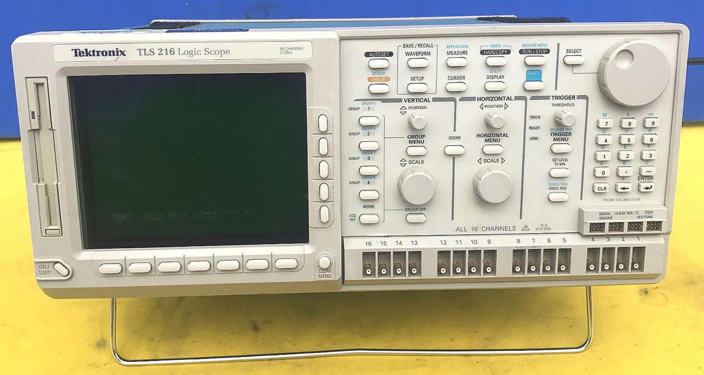 TEKTRONIX TLS 216 COLOR LOGIC SCOPE OSCILLOSCOPE WATCH VIDEO FREE SHIPPING