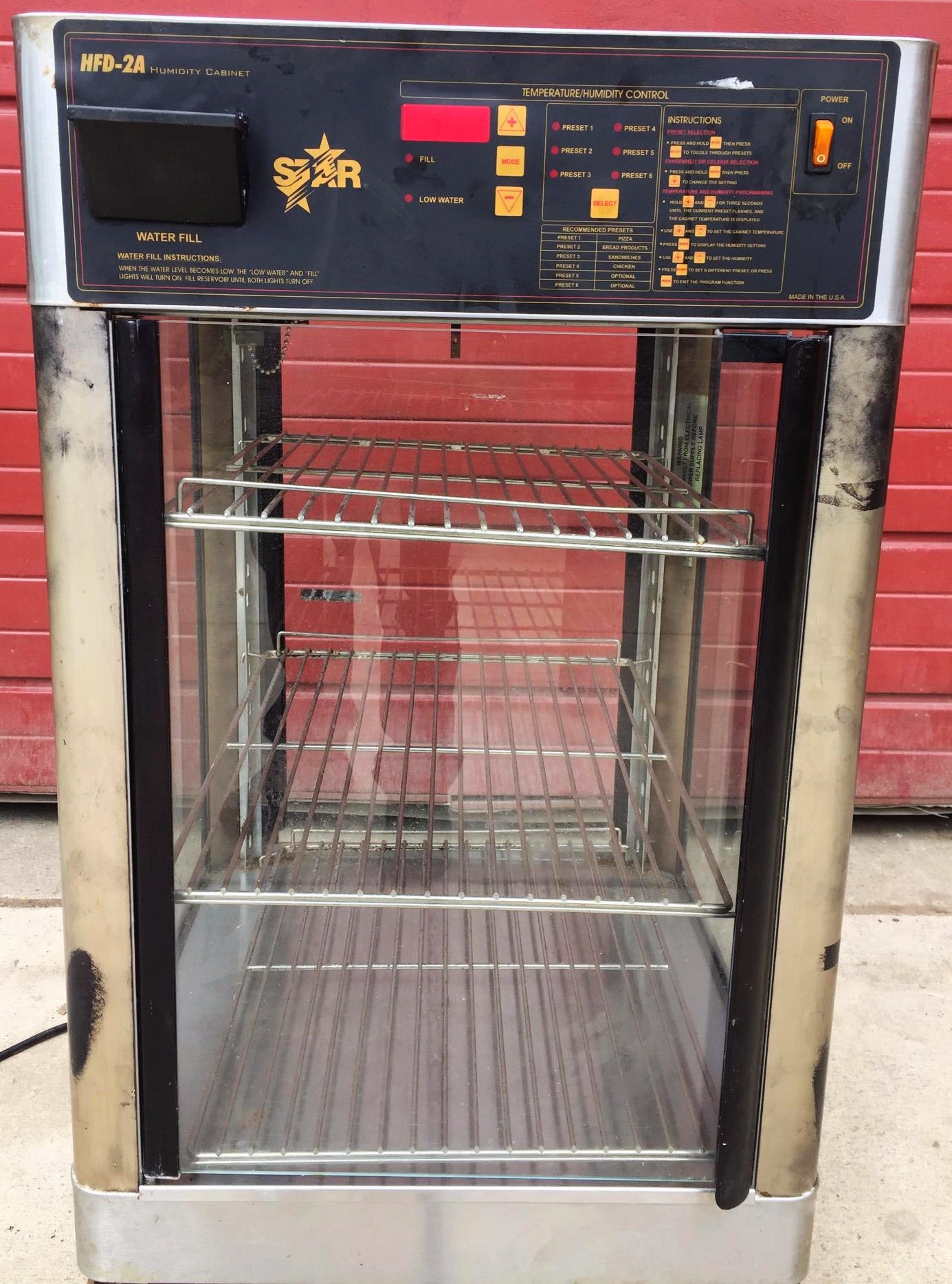 STAR HFD-2APT HOT FOOD SANDWICH PIZZA DISPLAY CABINET HUMIDITY WARMER FREESHIP