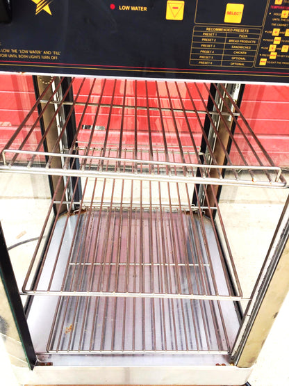 STAR HFD-2APT HOT FOOD SANDWICH PIZZA DISPLAY CABINET HUMIDITY WARMER FREESHIP