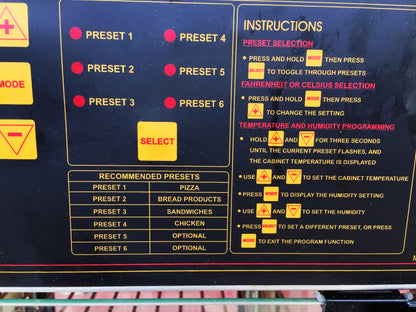 STAR HFD-2APT HOT FOOD SANDWICH PIZZA DISPLAY CABINET HUMIDITY WARMER FREESHIP