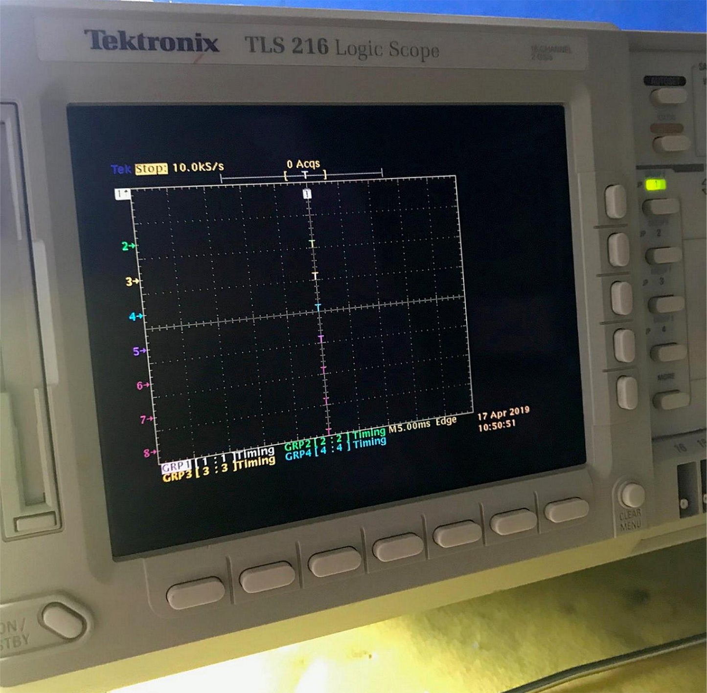 TEKTRONIX TLS 216 COLOR LOGIC SCOPE OSCILLOSCOPE WATCH VIDEO FREE SHIPPING