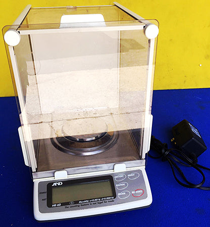 A&D HR-60 LEGAL TRADE GEM HIGH RESOLUTION DIGITAL BALANCE 0.1mg read FREE SHIP