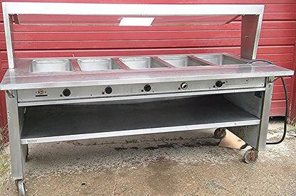 PRECISION 5 WELL 79x28x35 FOOD WARMER BUFFET SNEEZE GUARD RESTAURANT FREE SHIP