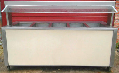 PRECISION 5 WELL 79x28x35 FOOD WARMER BUFFET SNEEZE GUARD RESTAURANT FREE SHIP