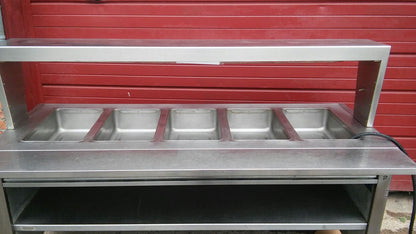 PRECISION 5 WELL 79x28x35 FOOD WARMER BUFFET SNEEZE GUARD RESTAURANT FREE SHIP