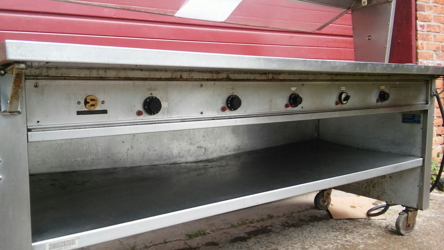 PRECISION 5 WELL 79x28x35 FOOD WARMER BUFFET SNEEZE GUARD RESTAURANT FREE SHIP