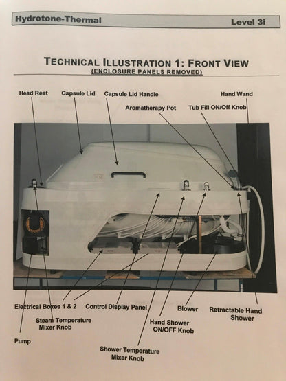 HYDROTONE THERMAL 3l CAPSULE SPRAY STEAM VICHY COLOR HYDRO THERAPY TUB FREE SHIP