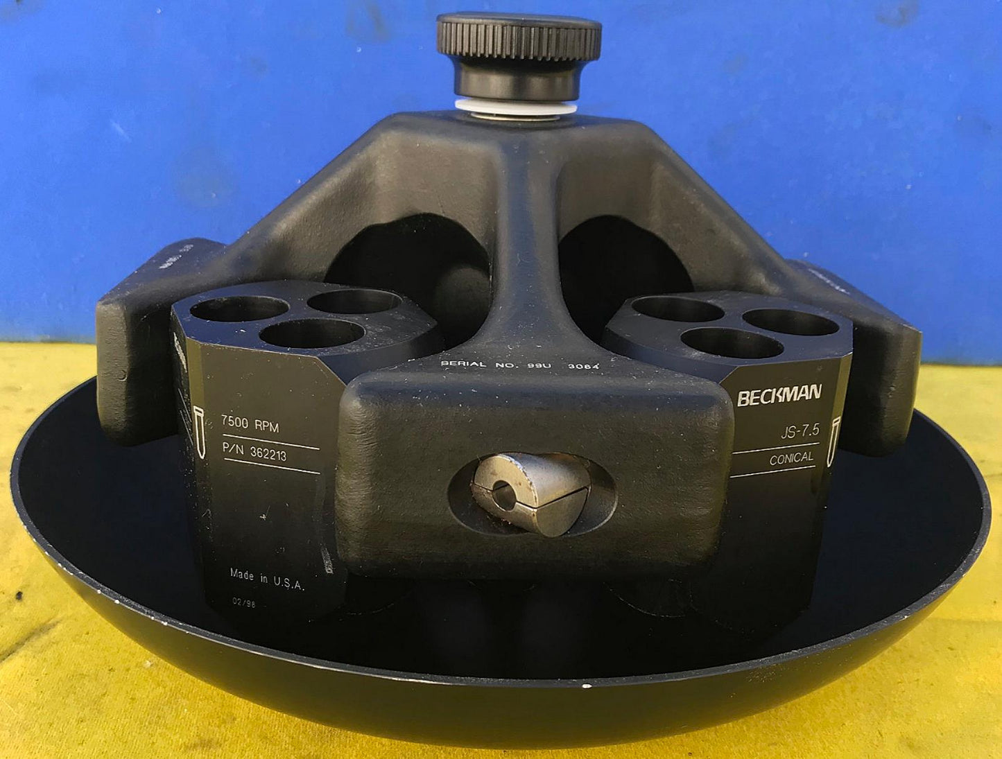 BECKMAN TYPE JS-7.5 AVANTI J SERIES J2 FIXED ROTOR CONICAL BUCKET 90day WARRANTY