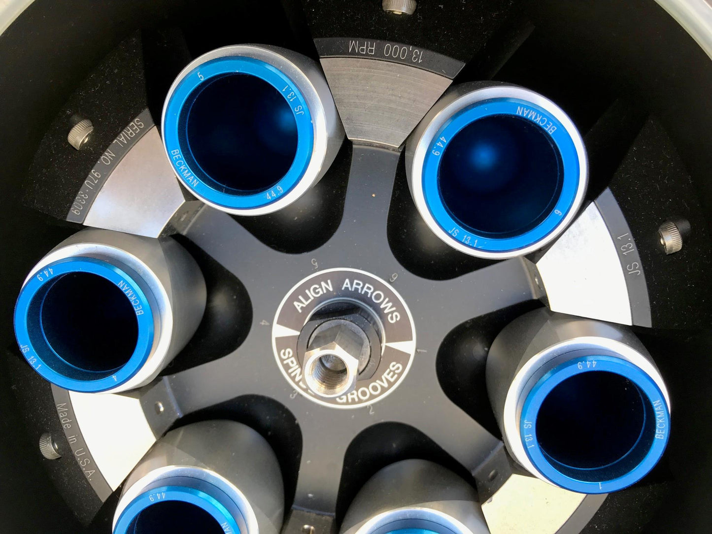 BECKMAN JS-13.1 ROTOR COULTER J2 J6 AVANTI® J CENTRIFUGE 90dayWARRANTY FREE SHIP