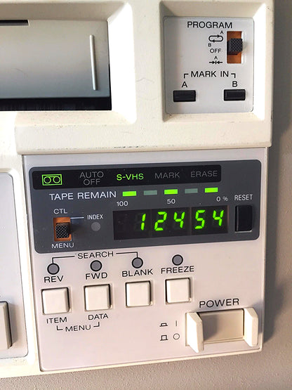 SONY SVO-9500MD Video Cassette Recorder S-VHS Stereo Medical Ultrasound FREESHIP