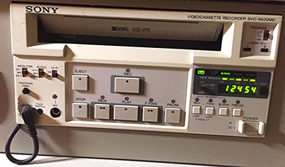 SONY SVO-9500MD Video Cassette Recorder S-VHS Stereo Medical Ultrasound FREESHIP
