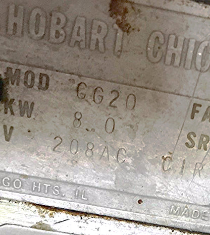 HOBART 24″ x 18″ Model CG20 208 / 240 Volts Electric Counter Griddle FREE SHIP